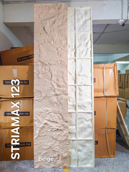 #StriaMax 123 PU Panel - 60mm thickness - Size 2x9.5ft - 5 color options - MOQ 8Pcs