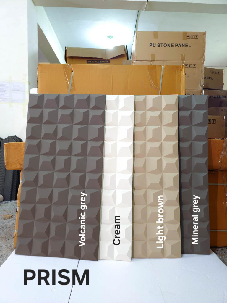#Prism - PU Panels New Design - Size 2x4ft - 4 color options - MOQ 8Pcs