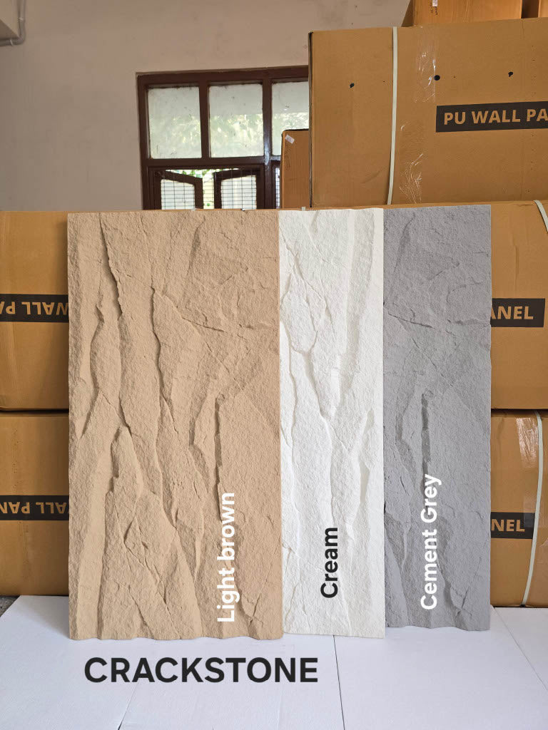 #Crackstone 130 PU Panel New Design- 35mm thickness - Size 2x4ft - 5 color options - MOQ 8Pcs