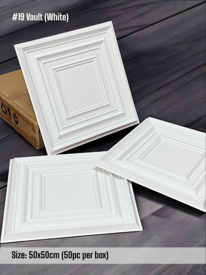 #19 Vault - Vault 3D PVC Panel (Without Mirror) - 6 colors option - (Size 50*50cm) - SWASTIK CREATIONS The Trend Point