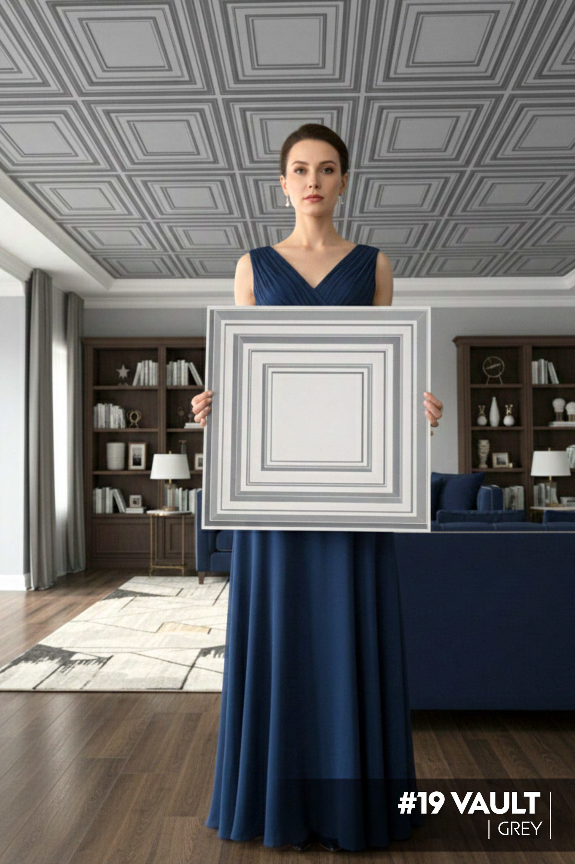 #19 Vault - Vault 3D PVC Panel (Without Mirror) - 6 colors option - (Size 50*50cm) - SWASTIK CREATIONS The Trend Point