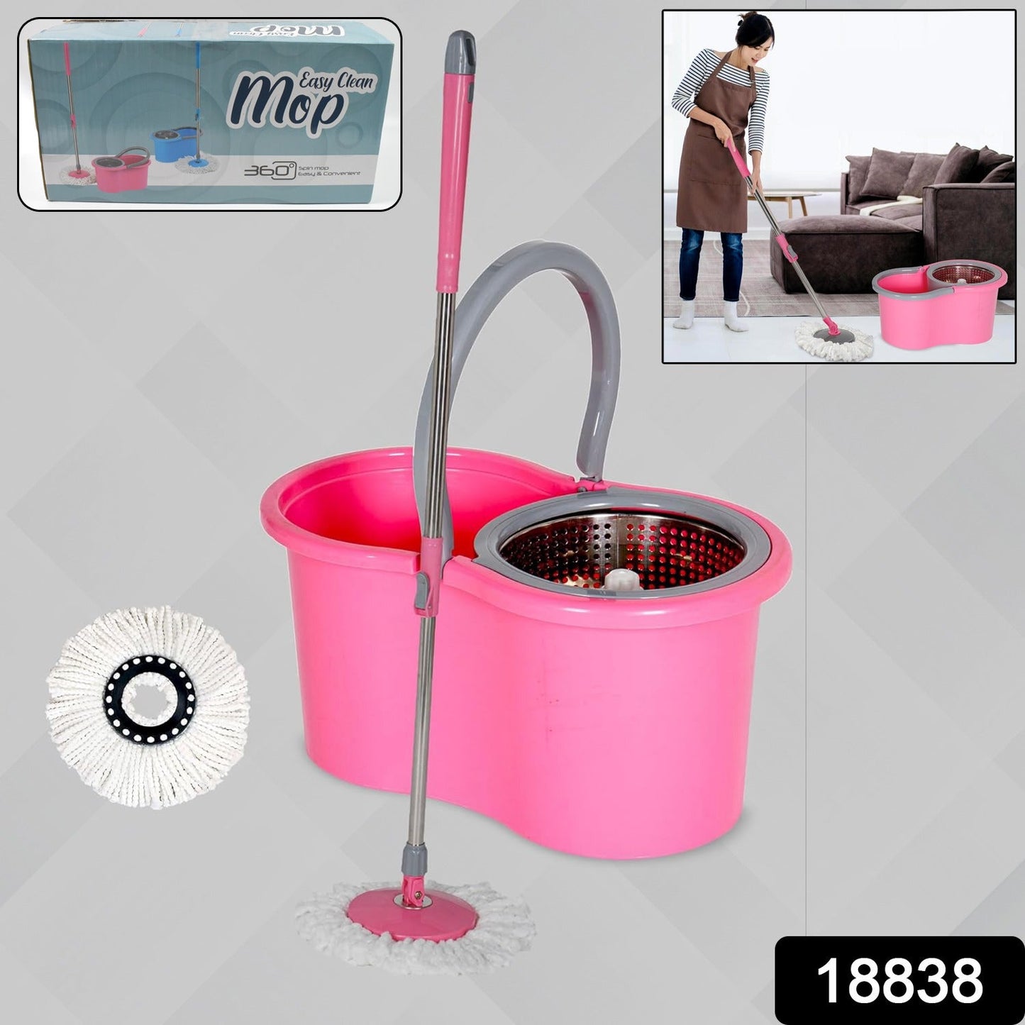 FlexiClean Mop Set SWASTIK CREATIONS The Trend Point