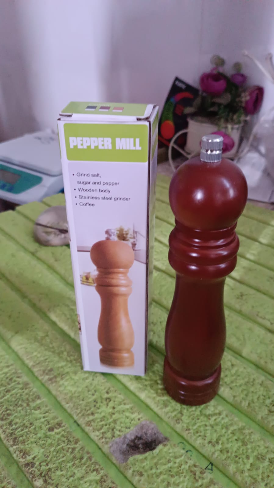 Wooden Pepper Mill 6 inch Tall - Best Pepper Grinder (1 Pc) SWASTIK CREATIONS The Trend Point