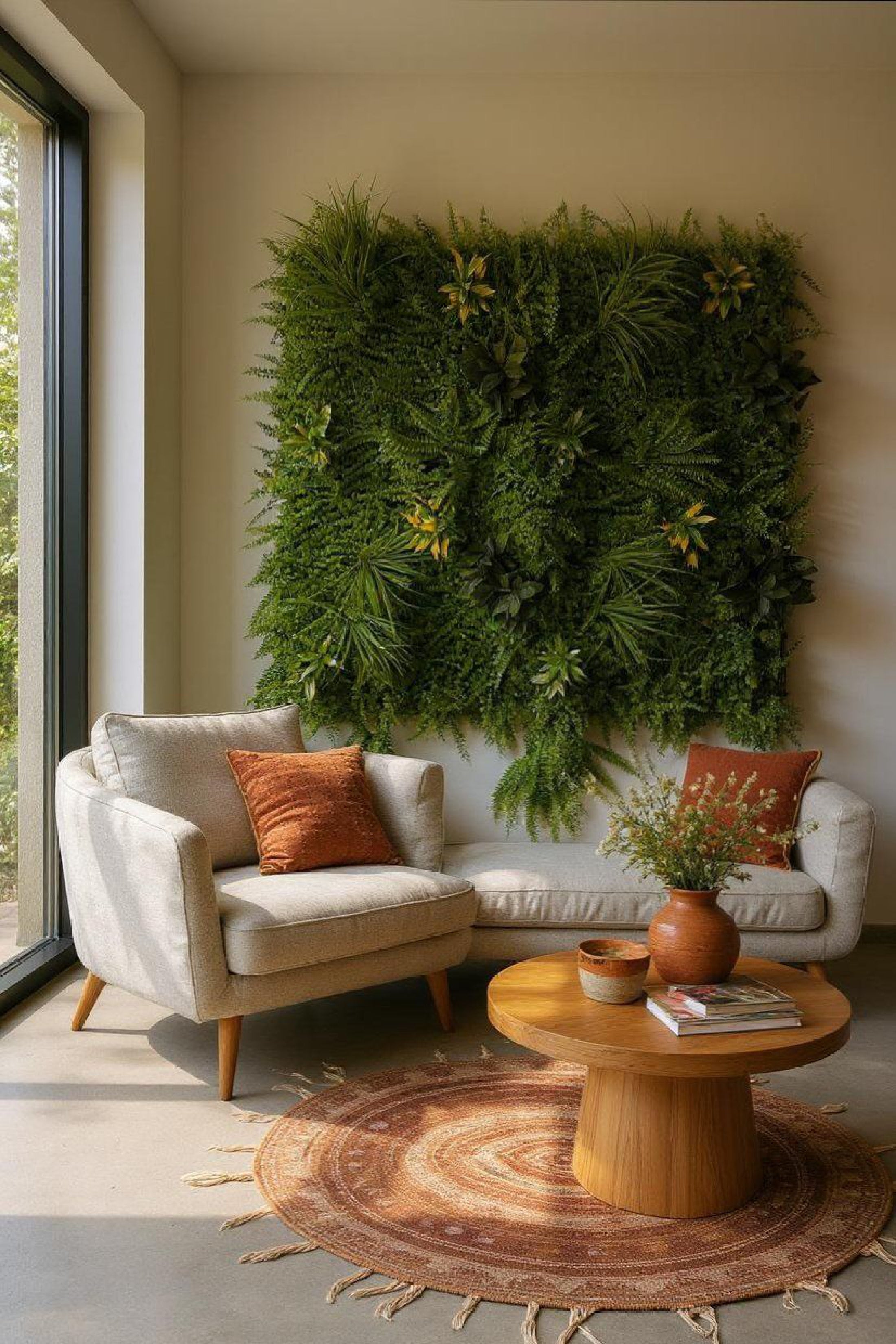 Code 63 - Premium 1x1 Mtr Artificial Vertical Garden Panel