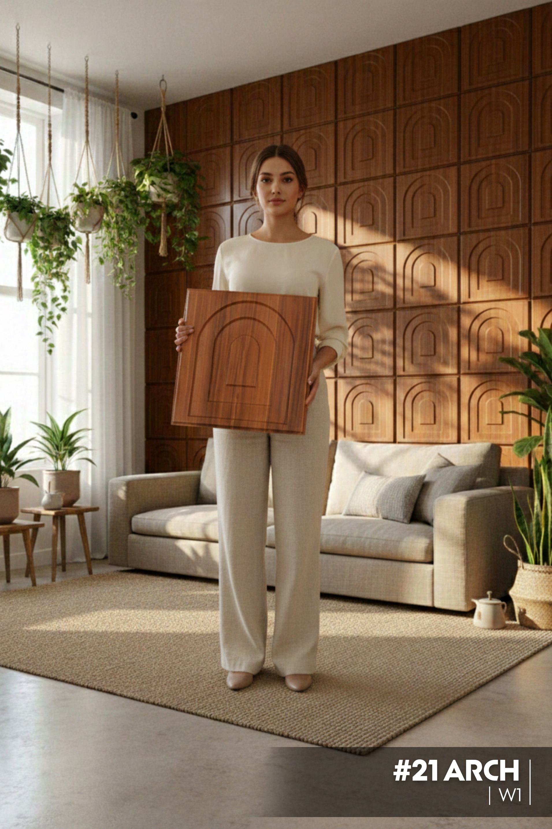 #21 Arch - Arch 3D PVC Panel (Without Mirror) - 6 colors option - (Size 50*50cm) - SWASTIK CREATIONS The Trend Point