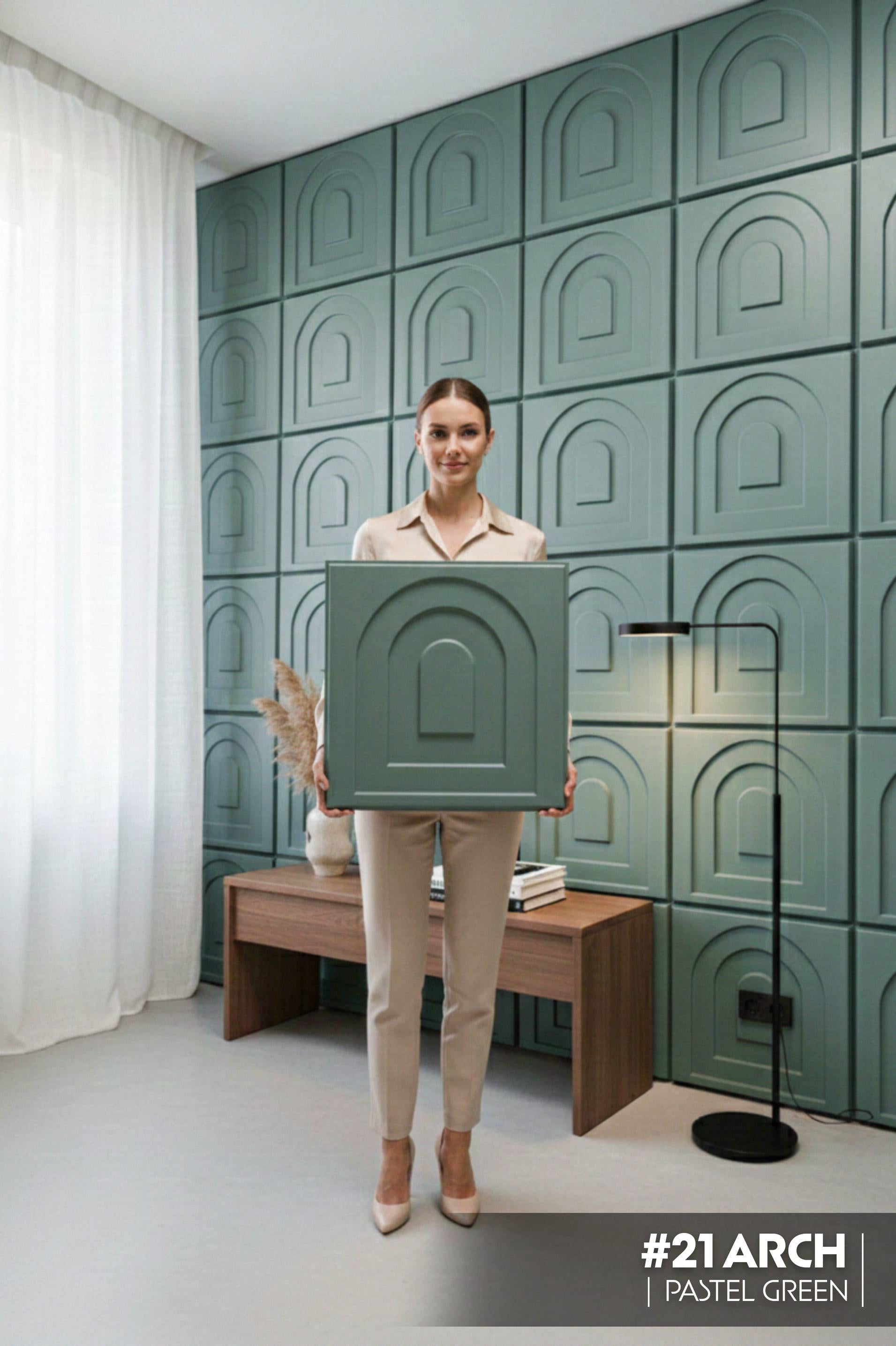 #21 Arch - Arch 3D PVC Panel (Without Mirror) - 6 colors option - (Size 50*50cm) - SWASTIK CREATIONS The Trend Point