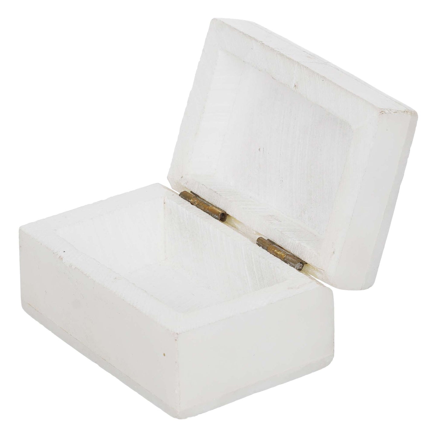 White Marble with floral inlay work Trinket Jewelry Box for Multi Purpose Use and Perfect Gifts for Women and Girls (NMB-RBX1) SWASTIK CREATIONS The Trend Point