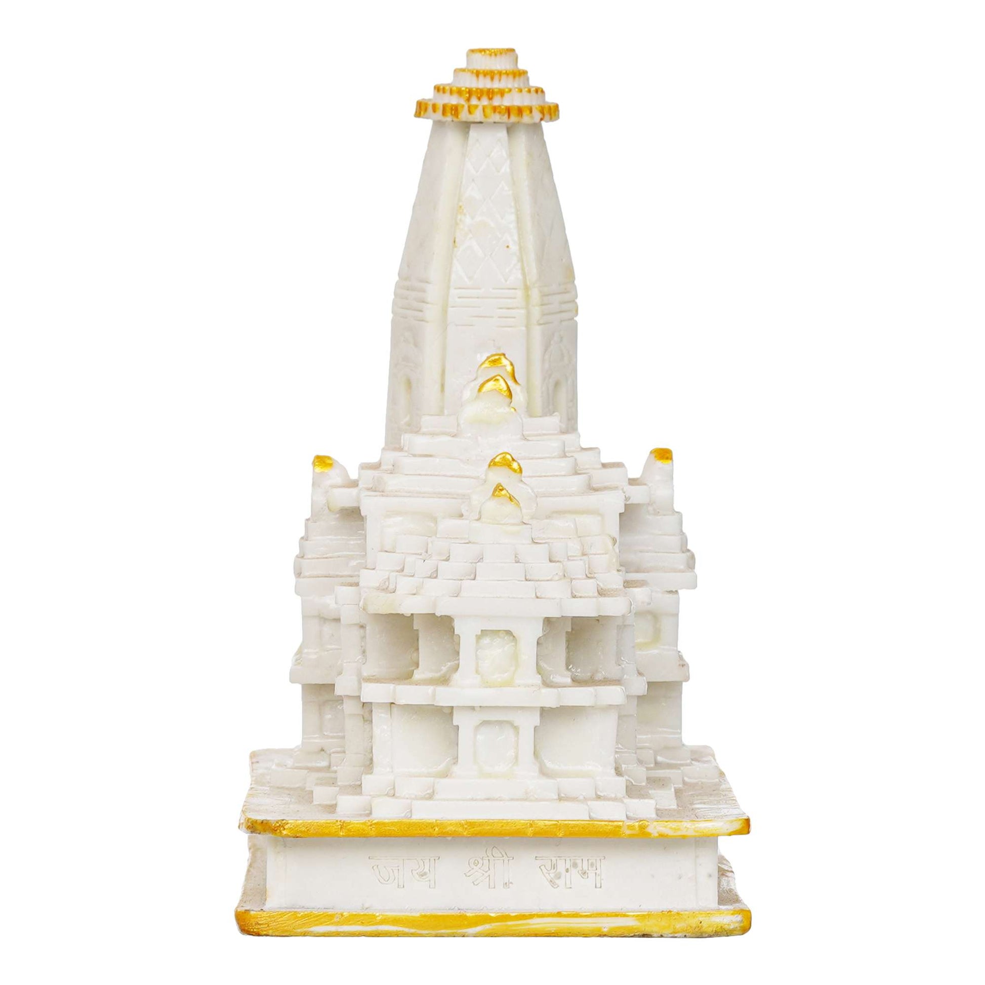 Ram Mandir | Jai Shree Ram JanamBhoomi Mandir, Religious, Mandir Murti, Ayodhya Model, for Home, Pooja Room, Puja, Temple | Marble Handcrafted- White (NMB-RMM1)