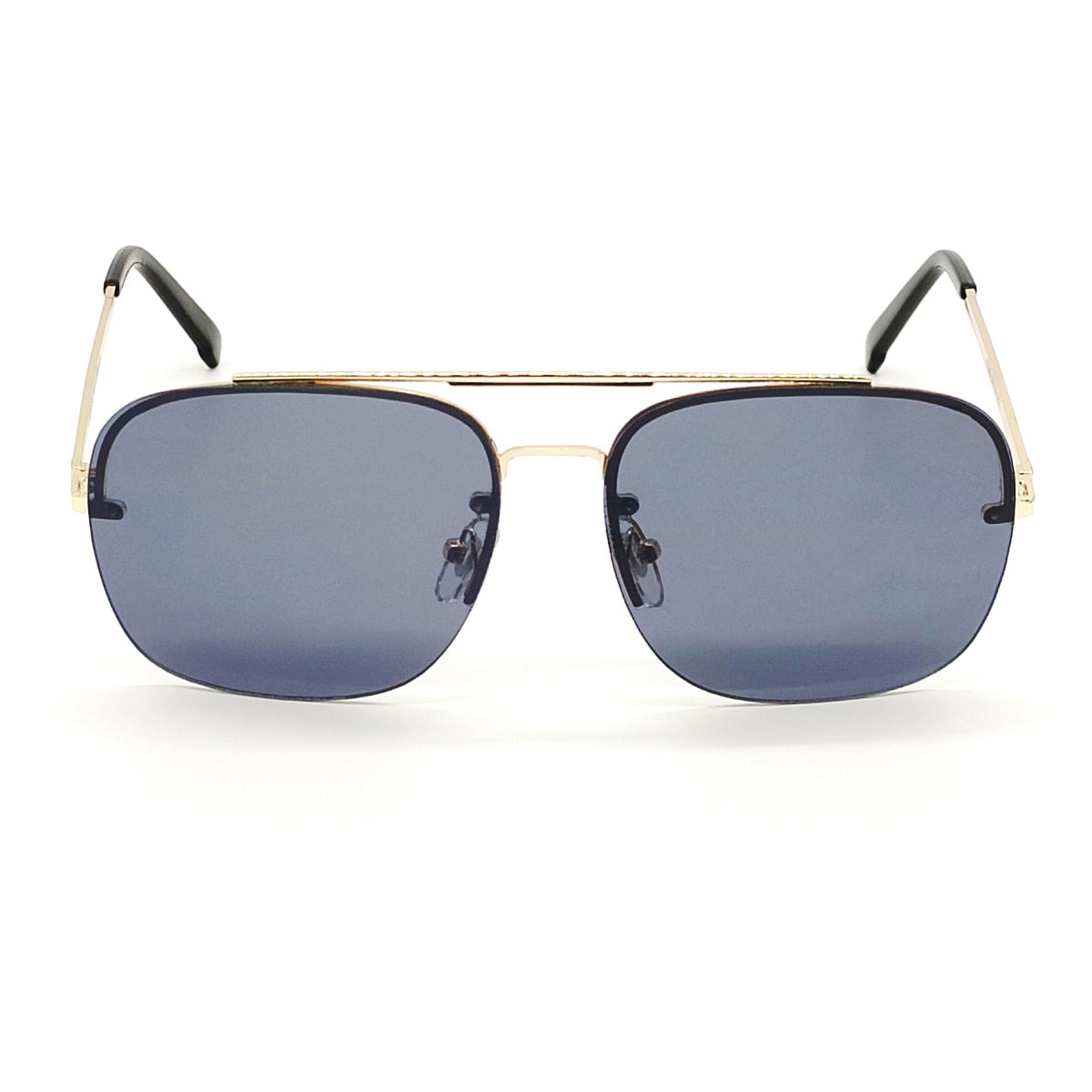 Black REBEL Square Sunglasses (SUN-LC-11089-BLK1GLD)