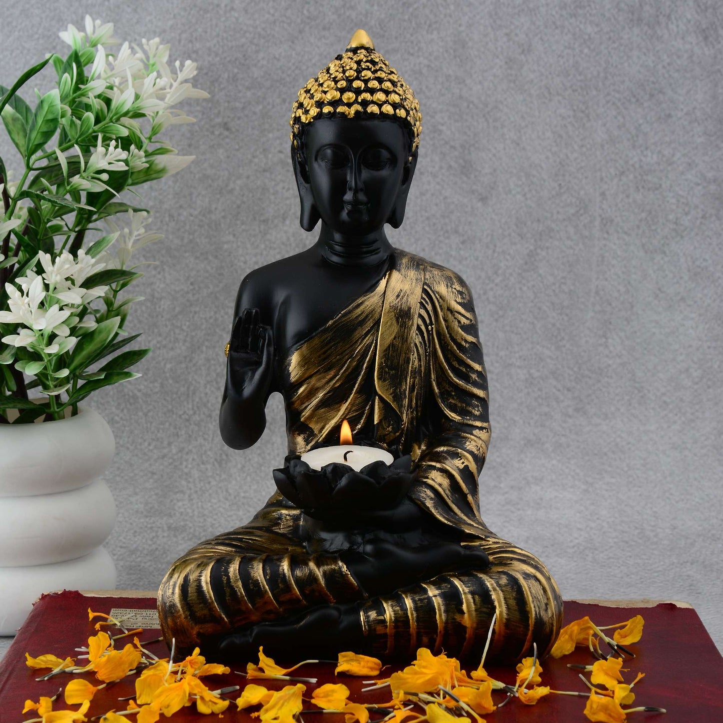 Swastik Trend Point Gautam Buddha Statue Showpiece Idol Figurine for Feng Sui, Vastu, Home Decor, Office, Diwali, Gifting, Living Room, Bedroom, Study Table -25 SWASTIK CREATIONS The Trend Point