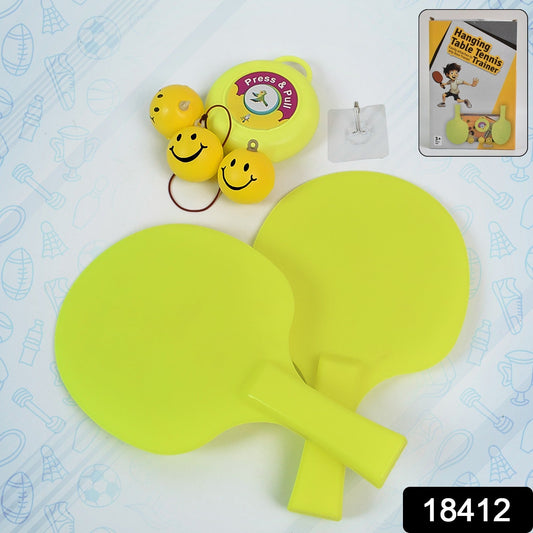 Hanging Table Tennis Trainer Set with Three Ball