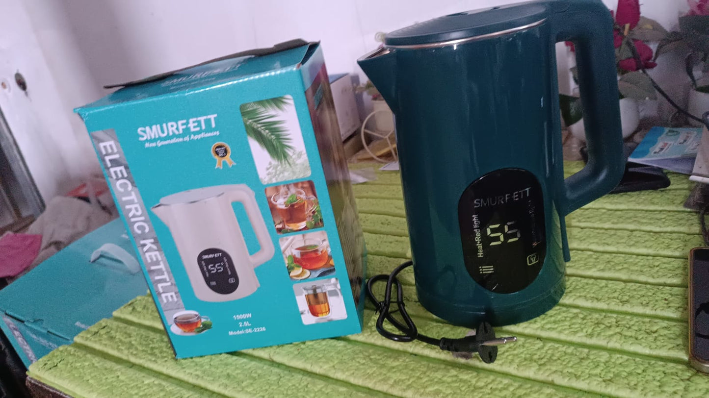 Temperature display electric kettle 55 degrees constant temperature electric kettle  (1500W, 2.5 Ltr. / 1 Pc) SWASTIK CREATIONS The Trend Point