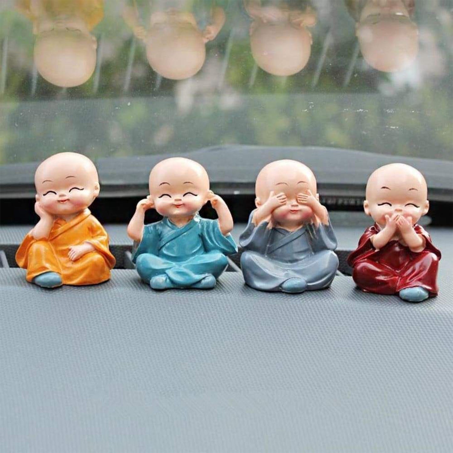 Baby Buddha 4Pc and show piece used for house, office and official decorations etc. SWASTIK CREATIONS The Trend Point