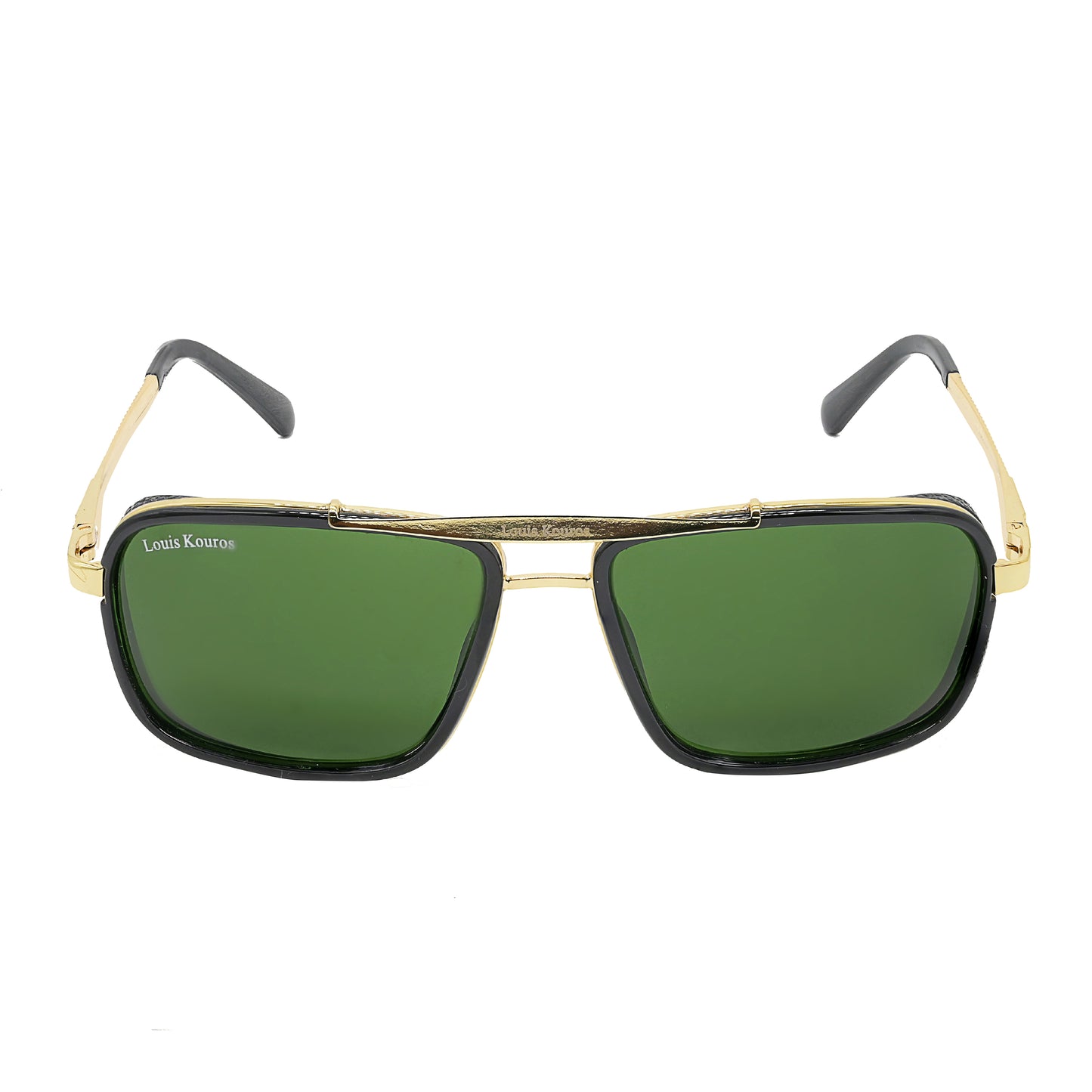 Green Cayenne Square Sunglasses (SUN-LK-4413-GRN1GLD-M) SWASTIK CREATIONS The Trend Point