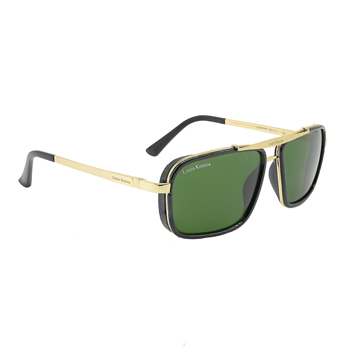 Green Cayenne Square Sunglasses (SUN-LK-4413-GRN1GLD-M) SWASTIK CREATIONS The Trend Point