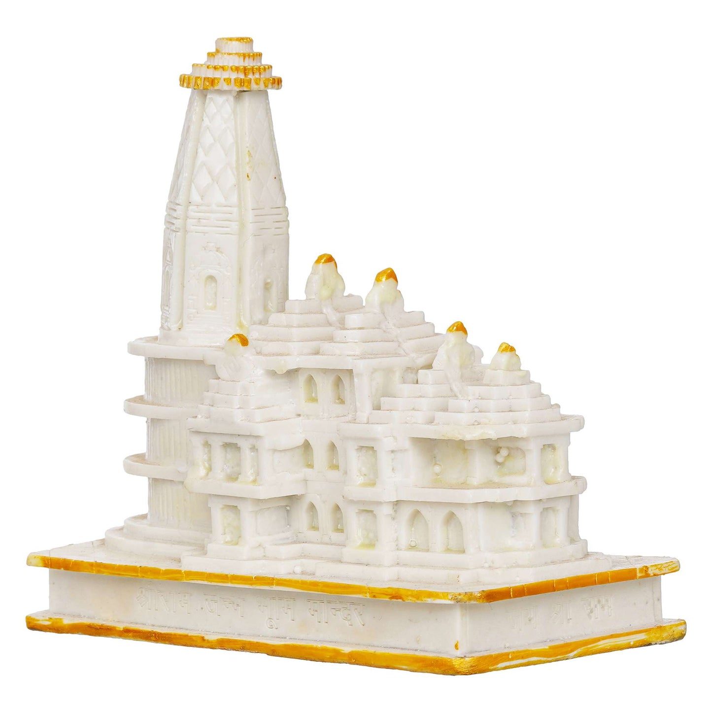 Ram Mandir | Jai Shree Ram JanamBhoomi Mandir, Religious, Mandir Murti, Ayodhya Model, for Home, Pooja Room, Puja, Temple | Marble Handcrafted- White (NMB-RMM1) SWASTIK CREATIONS The Trend Point