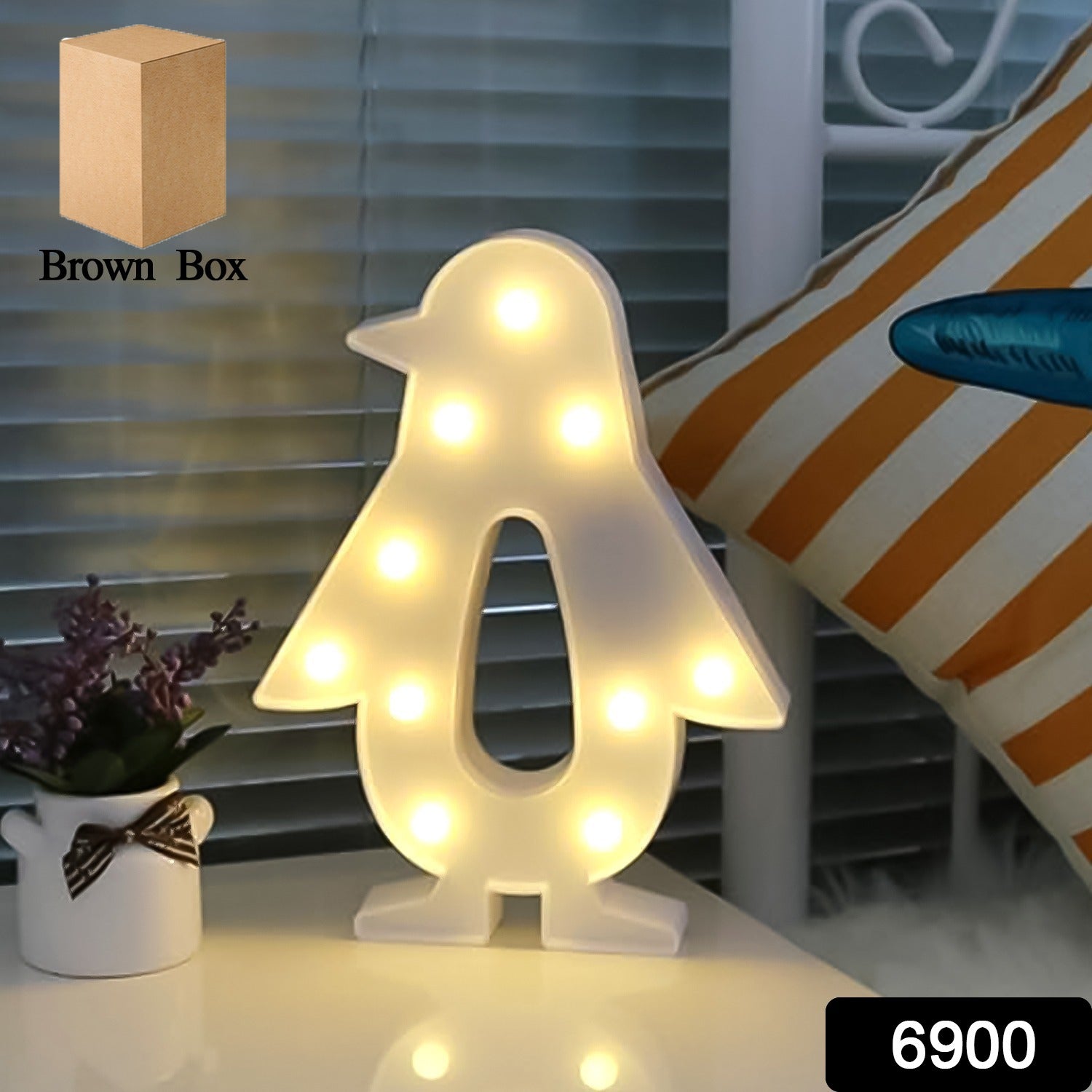 Penguin Shaped Light LED Light Kids Room (1 Pc / Battery Not Included)