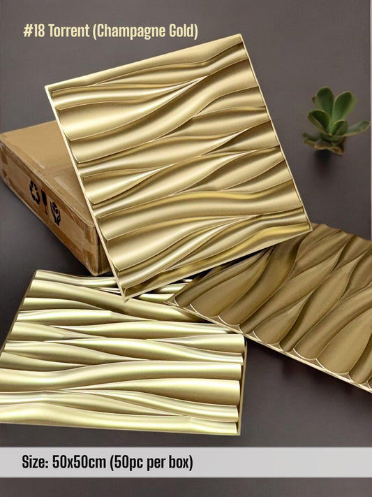 #18 Torrent 3D PVC Panel - 4 colors options