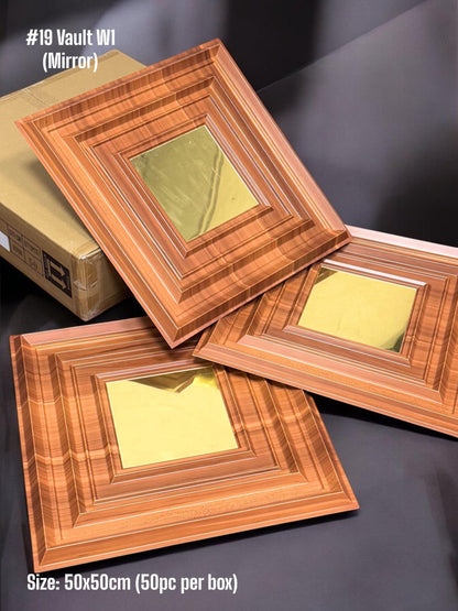 #19 Vault - Vault 3D PVC Panel (Mirror) - 3 colors option - (Size 50*50cm)