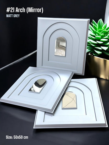 #21 Arch - Arch 3D PVC Panel (Mirror) - 5 colors option - (Size 50*50cm)