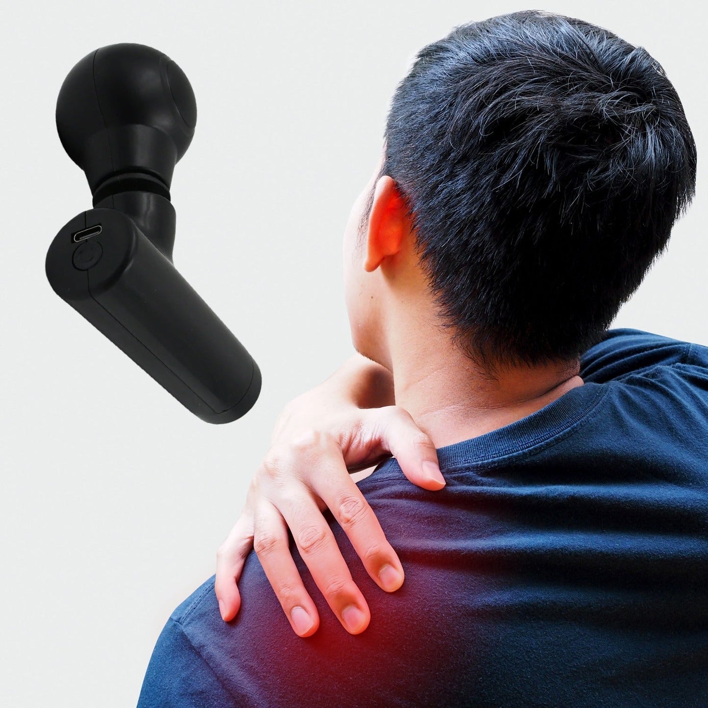 Black Mini Pocket Size Massager, Full Body Massager, Cordless One Button Operation for Body Pain & Relaxation SWASTIK CREATIONS The Trend Point