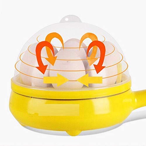 Multi functional Electric 2 in 1 Egg Frying Pan with Egg Boiler Machine Measuring Cup with Handle SWASTIK CREATIONS The Trend Point