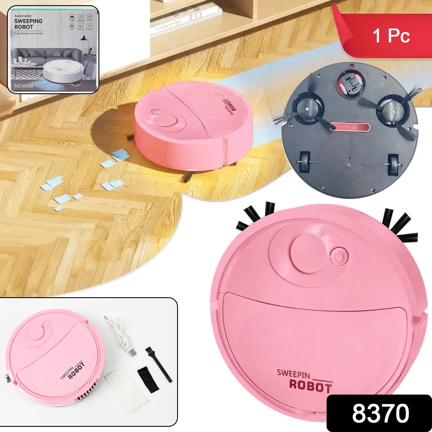 Vacuum Cleaner Sweeping Robot (1 Pc)