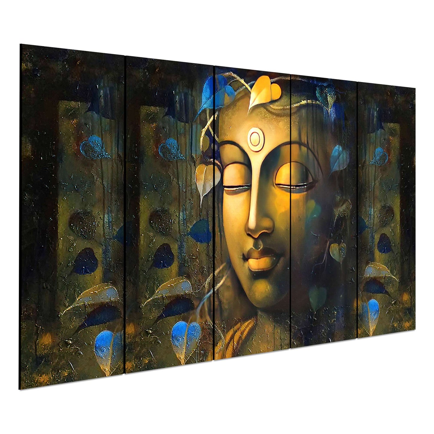 SET OF 5 DIGITAL WALL PAINTING (2Y4B3) SWASTIK CREATIONS The Trend Point