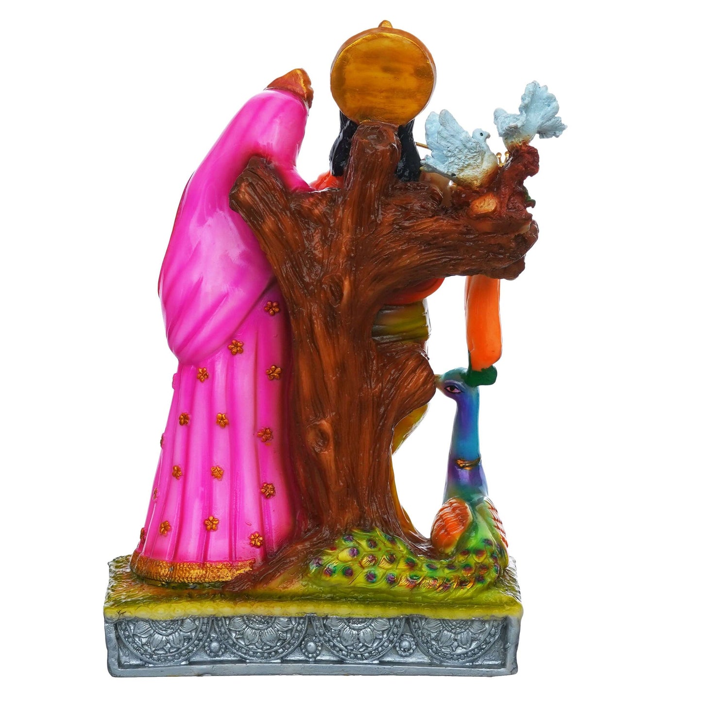 Statue of Hindu Deity Krishna and Radha (12 inches) (MB-RK3) SWASTIK CREATIONS The Trend Point