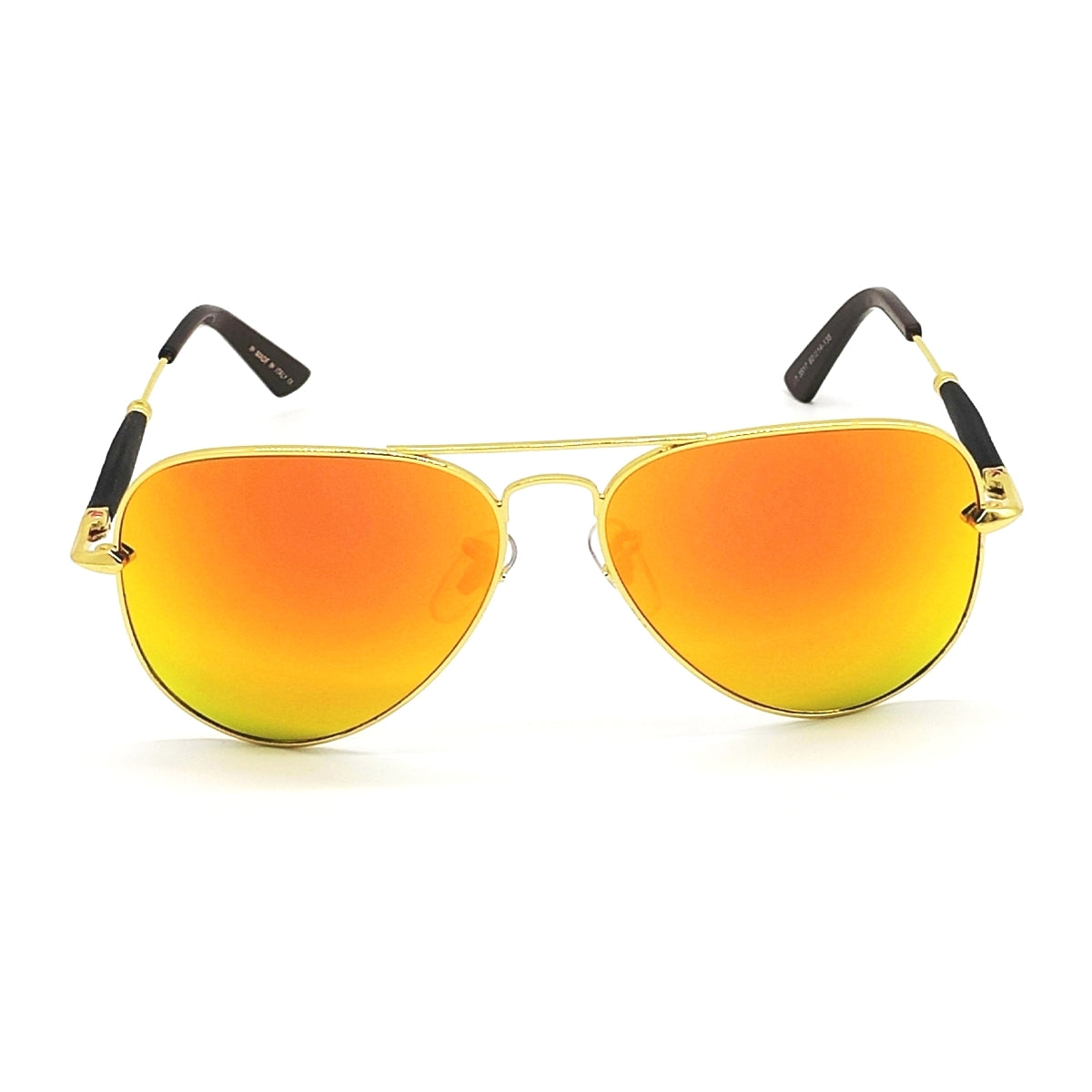 Orange Ancestral Aviator Sunglasses (SUN-RN-3517-ORG3GLD-M)