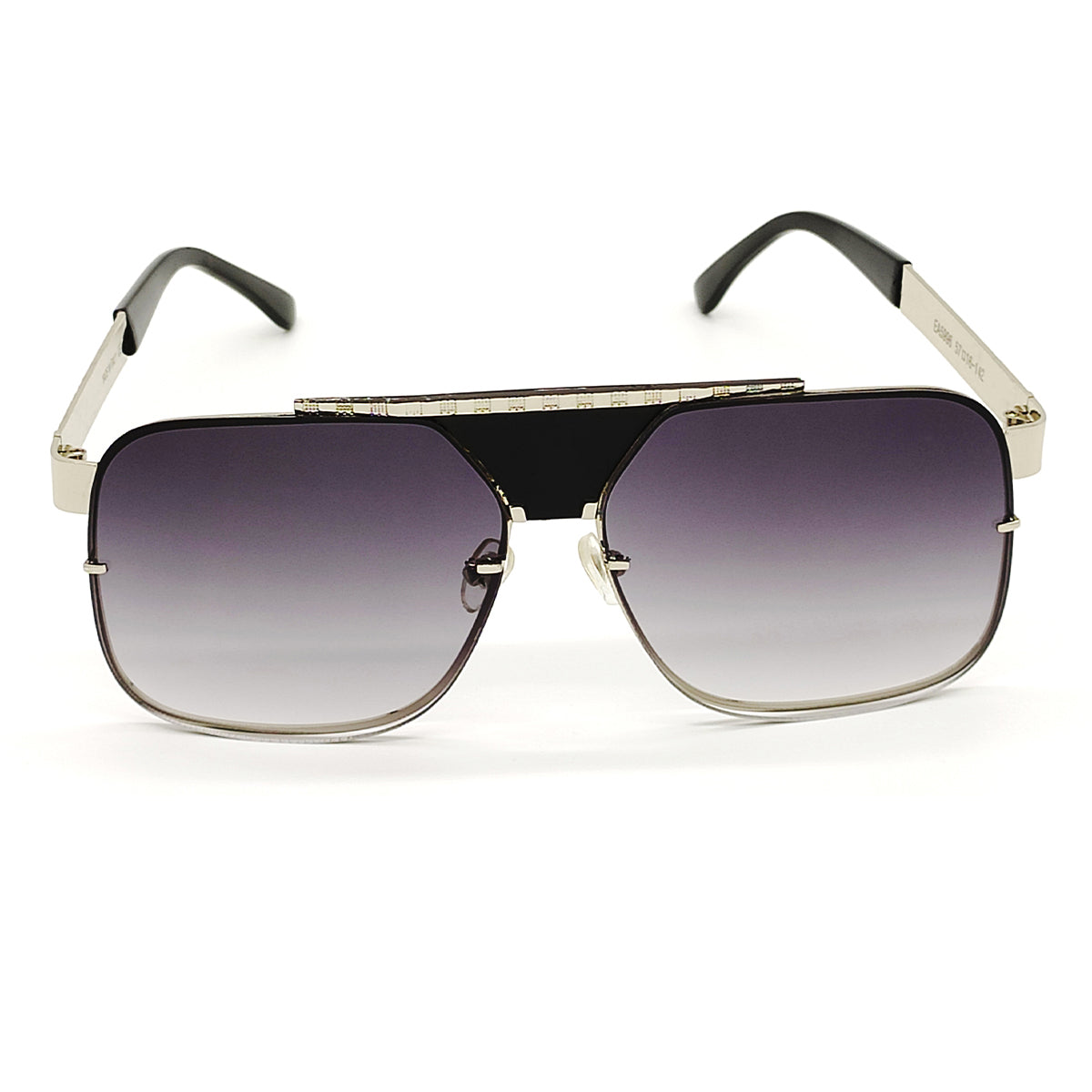 Black SELTOS Square Sunglasses (SUN-LV-5996-BLK2SIL) SWASTIK CREATIONS The Trend Point