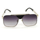 Black SELTOS Square Sunglasses (SUN-LV-5996-BLK2SIL)