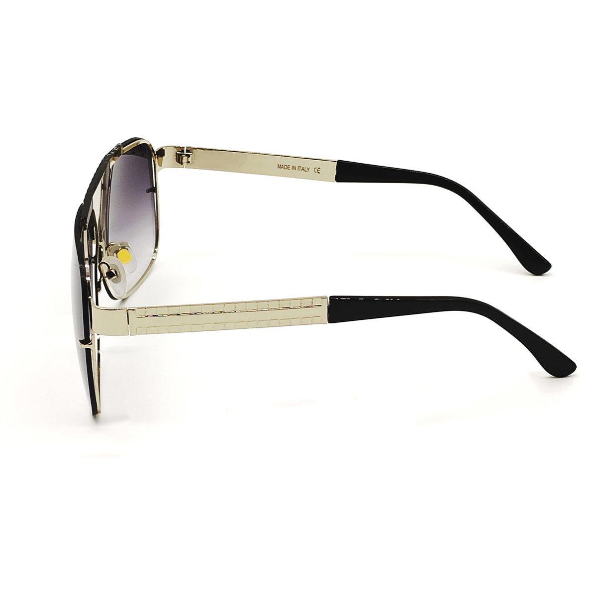 Black SELTOS Square Sunglasses (SUN-LV-5996-BLK2SIL)