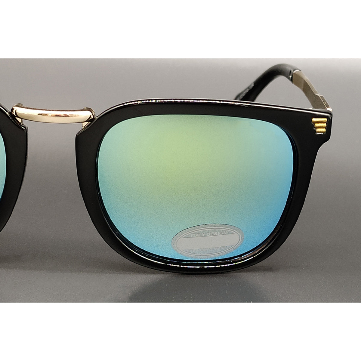 Aqua Green modena Square Sunglasses (SUN-LV-8466-AQG3GLD) SWASTIK CREATIONS The Trend Point