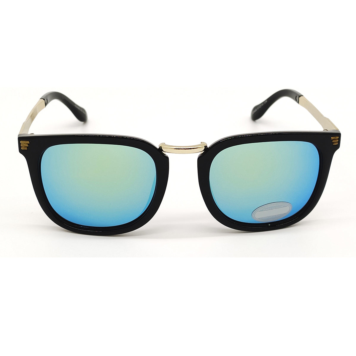 Aqua Green modena Square Sunglasses (SUN-LV-8466-AQG3GLD) SWASTIK CREATIONS The Trend Point