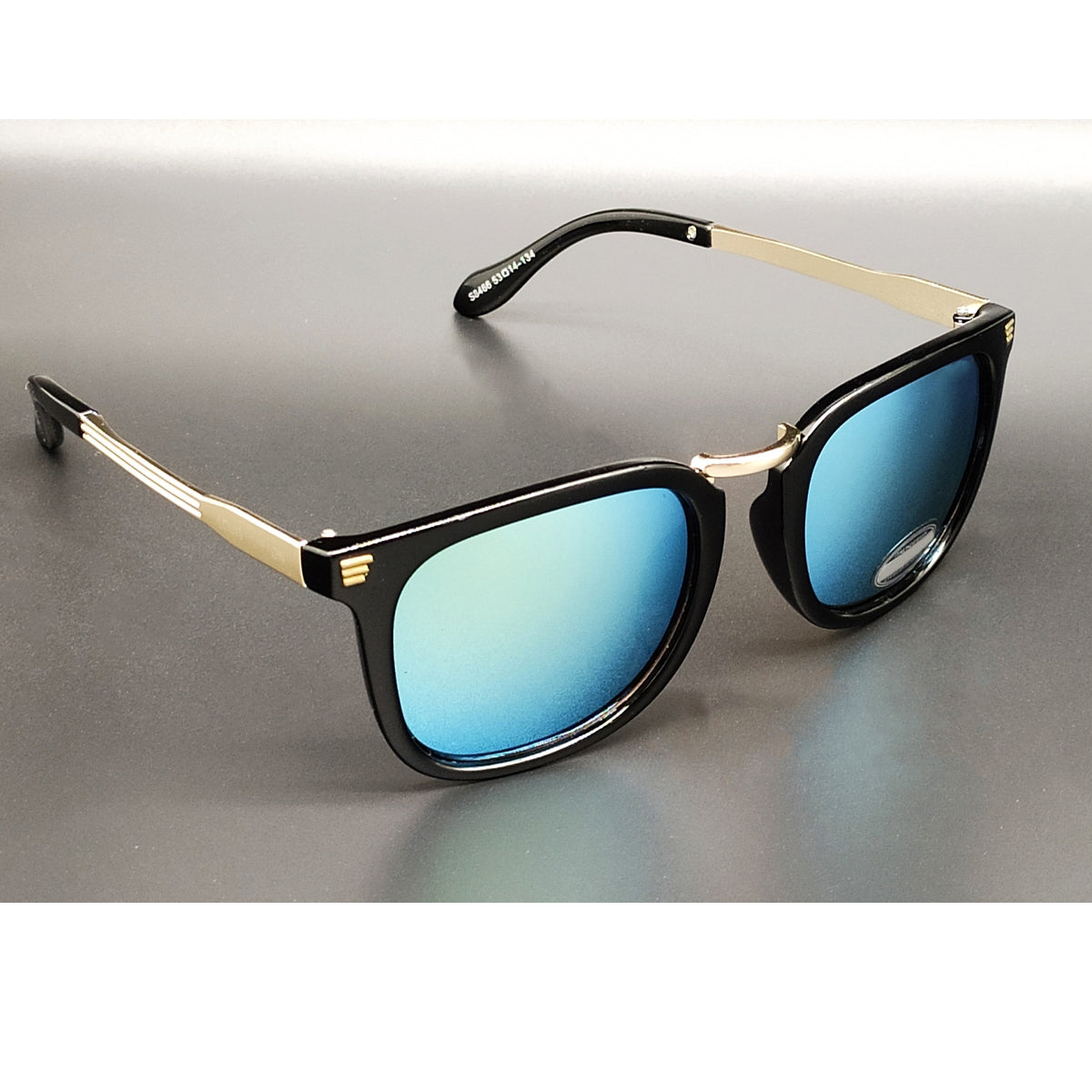 Aqua Green modena Square Sunglasses (SUN-LV-8466-AQG3GLD) SWASTIK CREATIONS The Trend Point