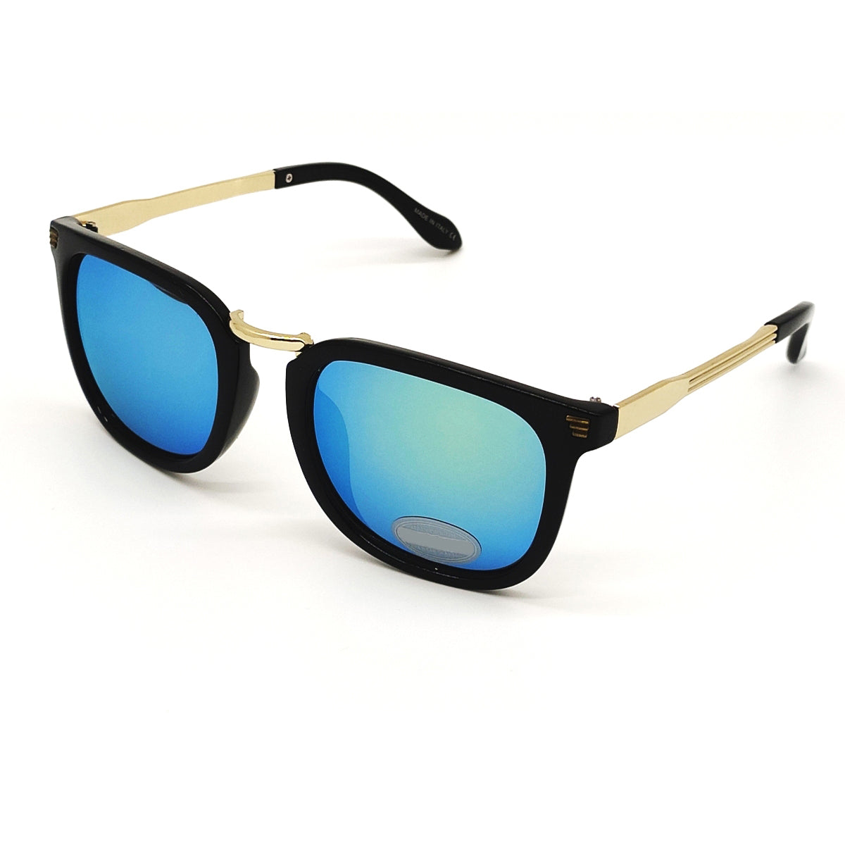 Aqua Green modena Square Sunglasses (SUN-LV-8466-AQG3GLD) SWASTIK CREATIONS The Trend Point