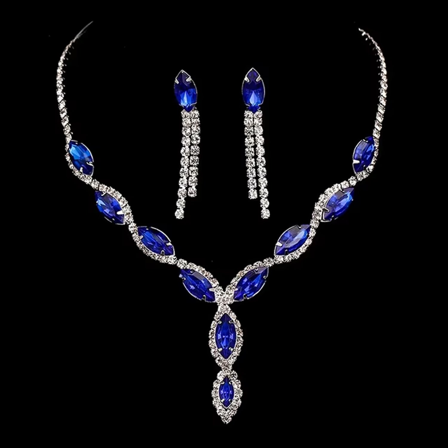 Necklace and Earrings Set Wedding Jewelry Set (1 Set / Mix Color)