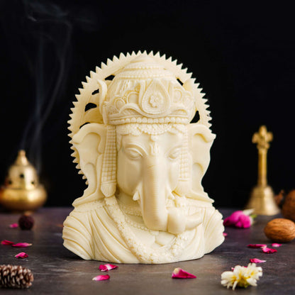 Marble Ganesh ji Statue Idol Murti for Home Decor Office Desk? for HomeDecor Decoration Gifting -2(NMB-G3)