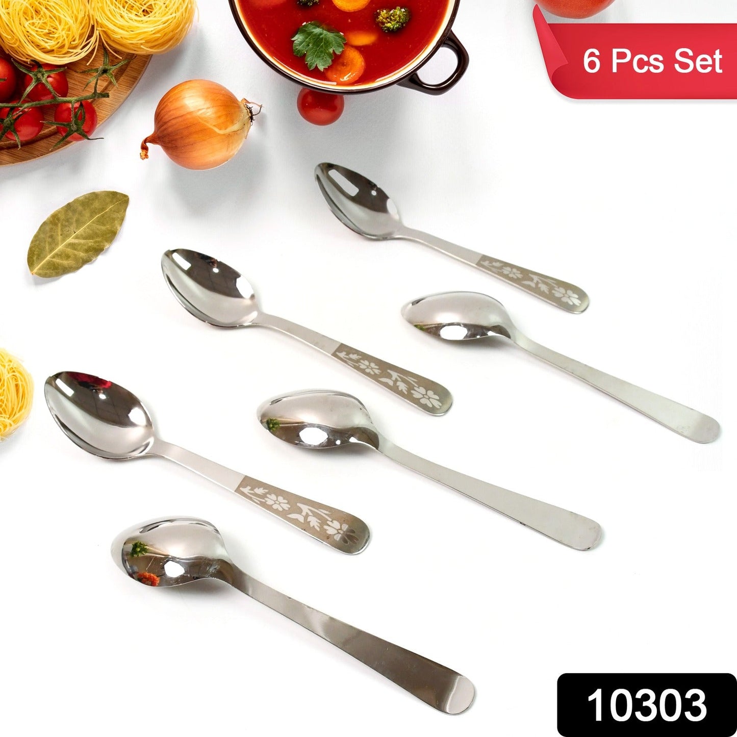 Stainless Steel Table Spoons Set of 6 SWASTIK CREATIONS The Trend Point