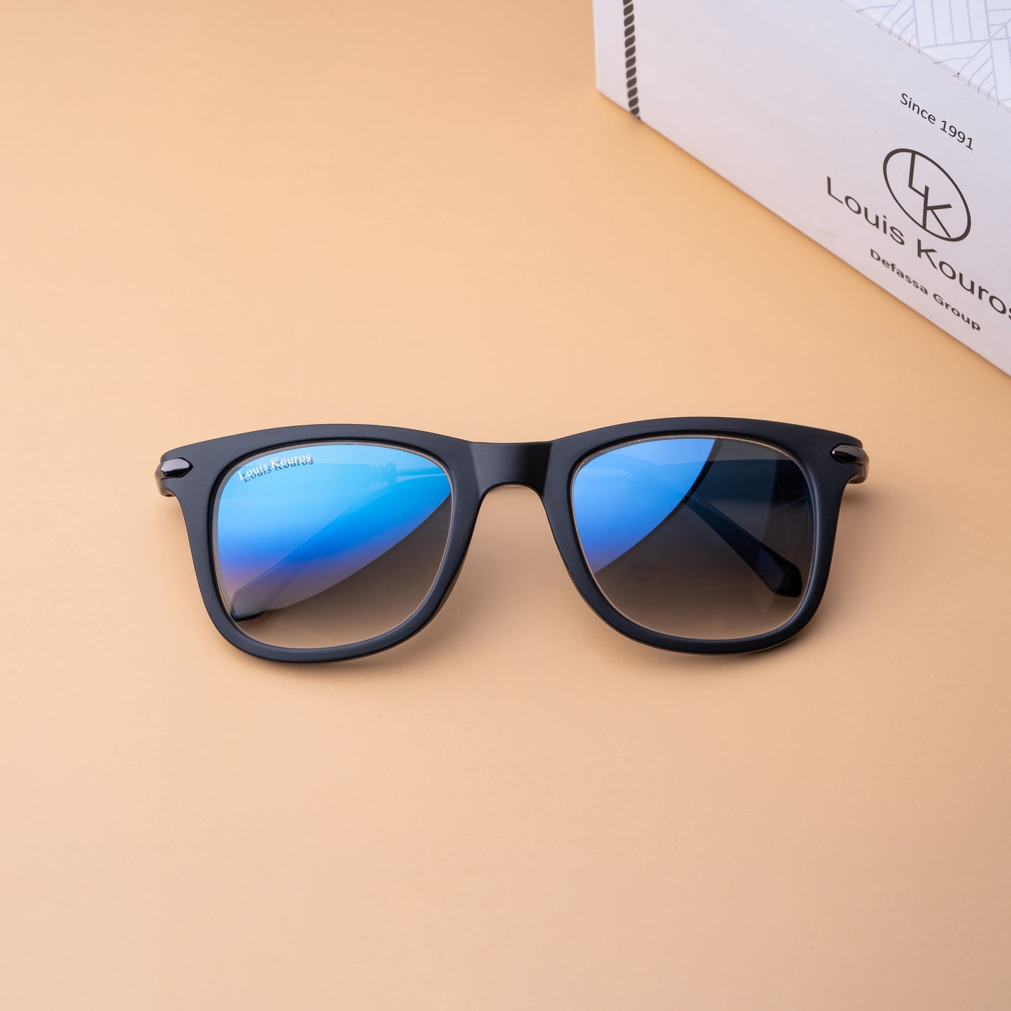 Blue Buloster Square Sunglasses (SUN-LK-2148-BLU2BLK-M) - SWASTIK CREATIONS The Trend Point SWASTIK CREATIONS The Trend Point