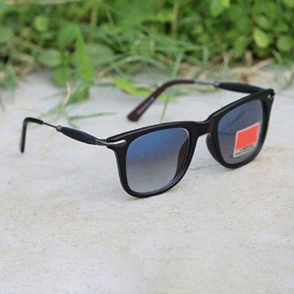 Blue Enigte Square Sunglasses (SUN-RN-2148-BLU2BLK-M)