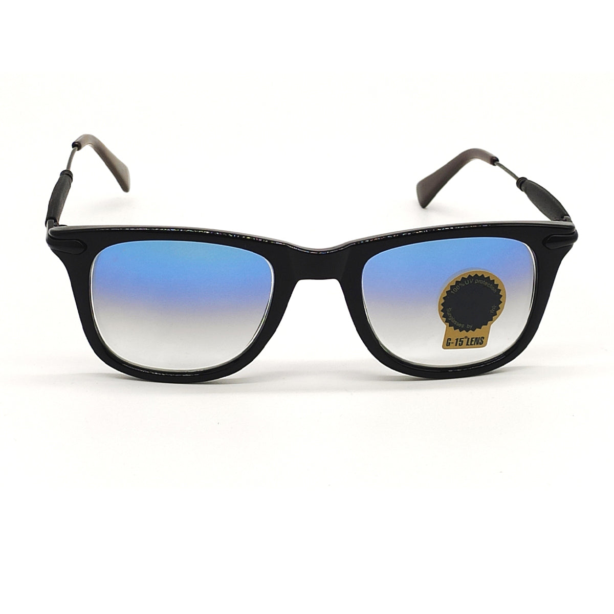 Blue Enigte Square Sunglasses (SUN-RN-2148-BLU2BLK-M) SWASTIK CREATIONS The Trend Point