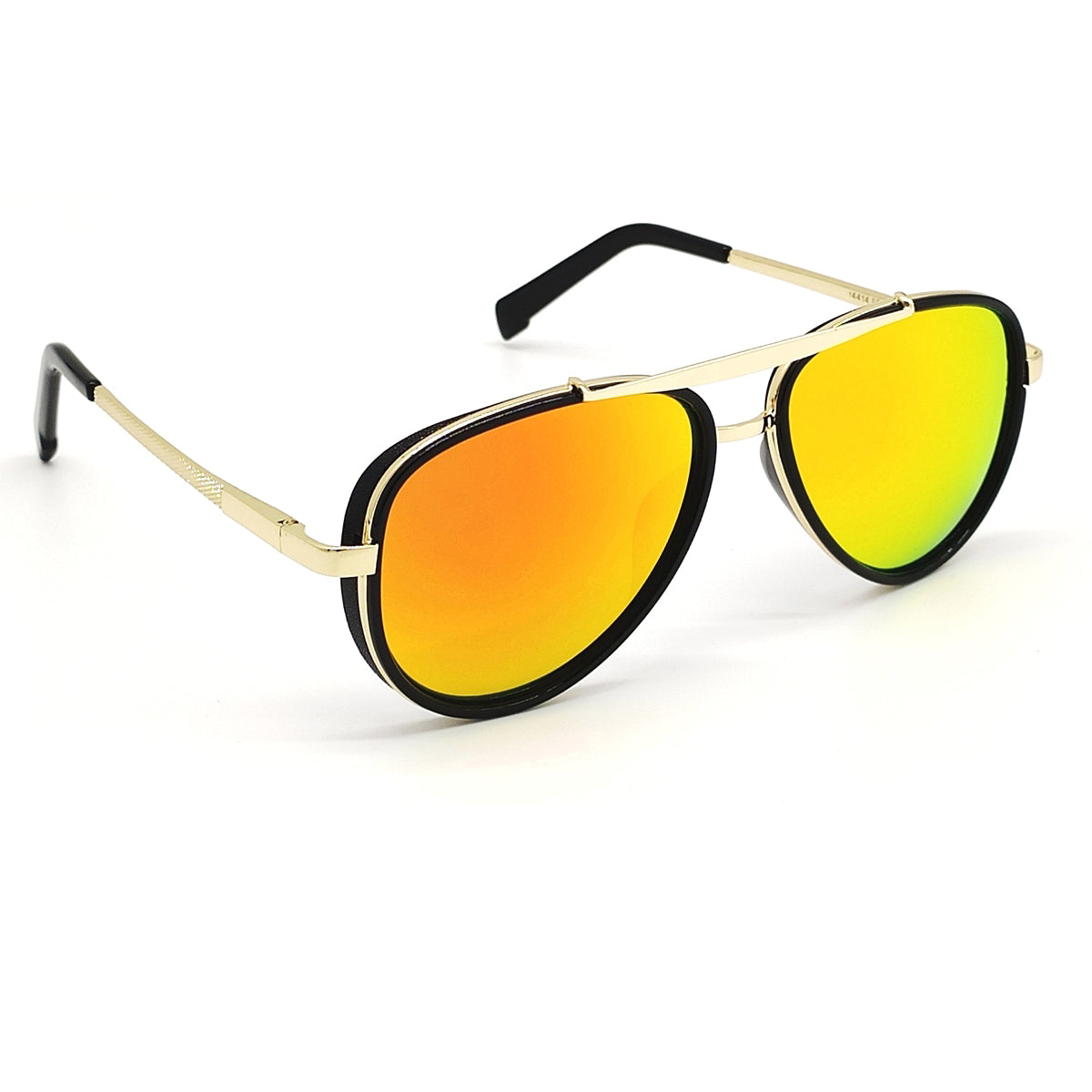 Frogurist 4414 Aviator Sunglasses (SUN-RN-4414-ORG3GLD-M) SWASTIK CREATIONS The Trend Point