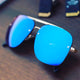 Aqua Blue REBEL Square Sunglasses (SUN-LC-11089-AQB3GLD)