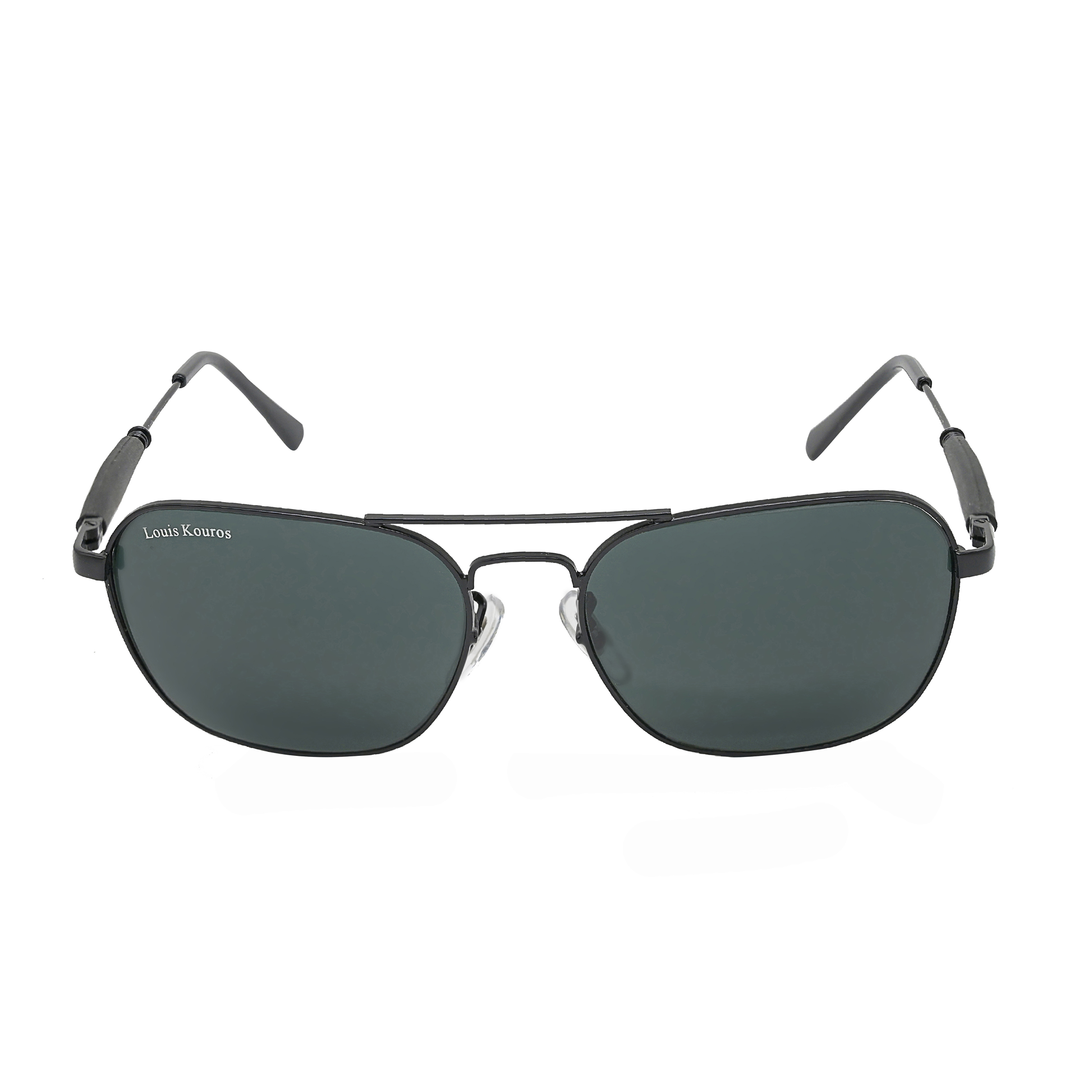 Black Tigor Square Sunglasses (SUN-LK-1208-BLK1BLK-M)