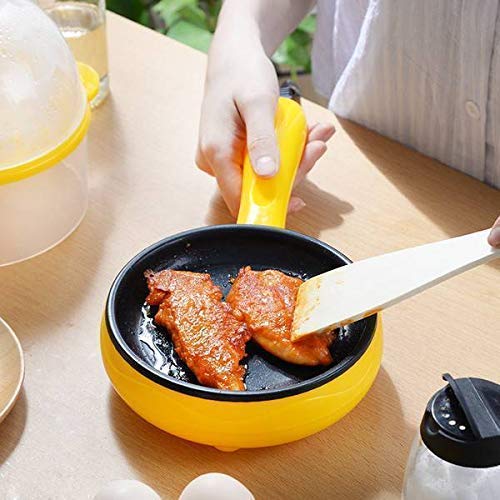 Multi functional Electric 2 in 1 Egg Frying Pan with Egg Boiler Machine Measuring Cup with Handle SWASTIK CREATIONS The Trend Point