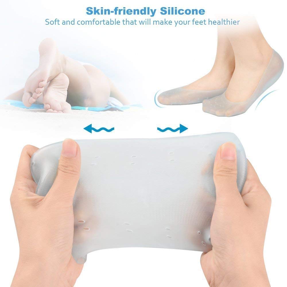 Anti Crack silicone Gel Foot Protector Moisturizing Socks SWASTIK CREATIONS The Trend Point