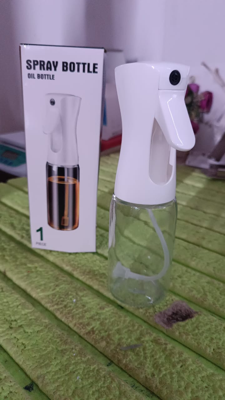 Glass Oil Dispenser Bottle Spray (1 Pc / 200 ml Approx) SWASTIK CREATIONS The Trend Point