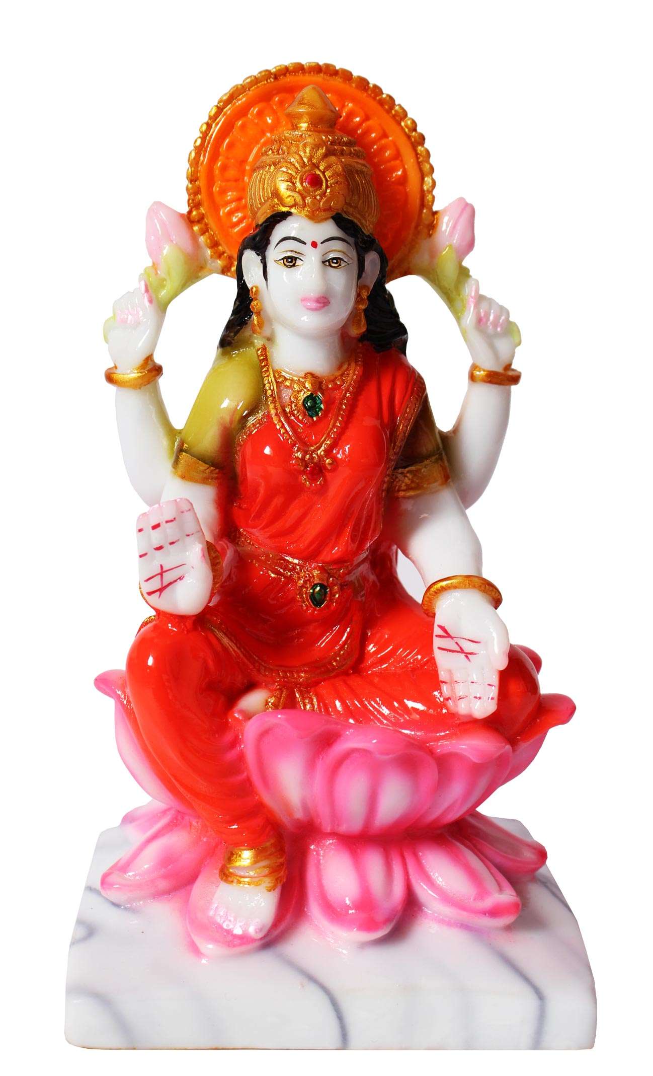 Ganesha Marble Statue (7 Inch) (MGL-01) SWASTIK CREATIONS The Trend Point